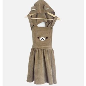Lolita corduroy bear jumper hooded